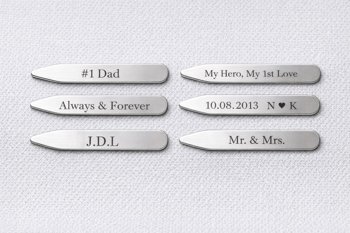 Custom Engraved Collar Stays – photo 5
