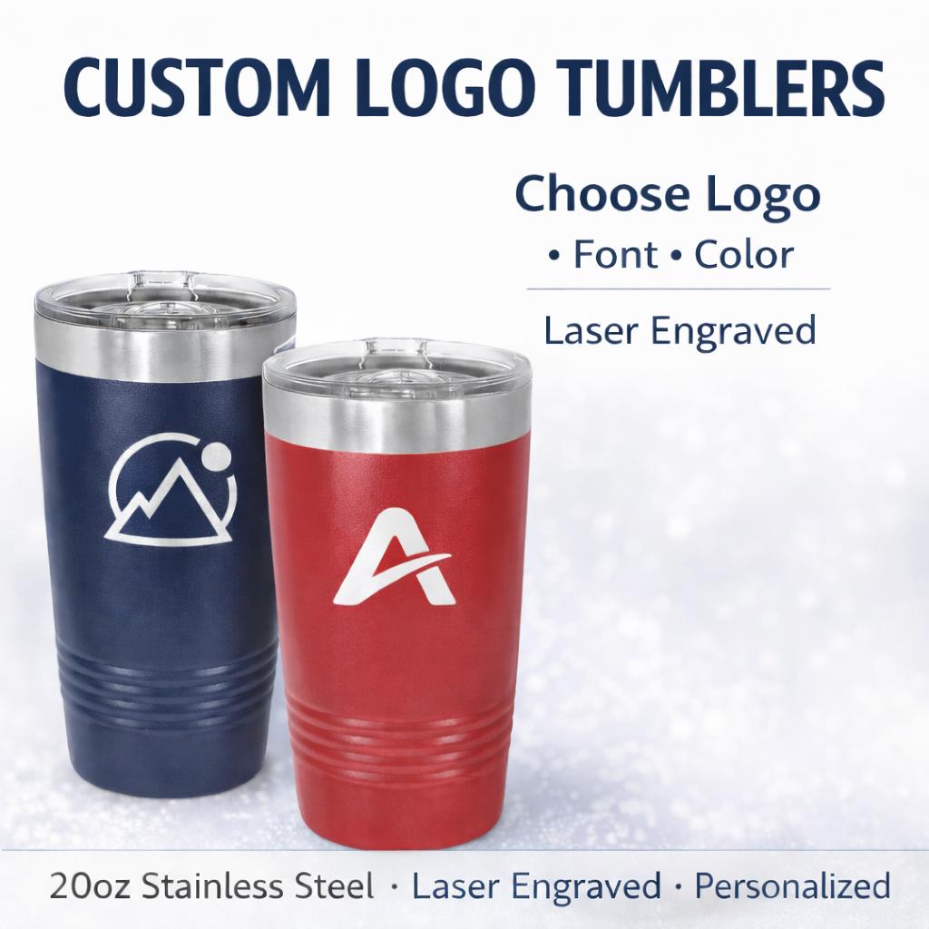 Custom Logo Tumbler – 20 oz