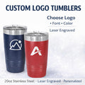 Custom Logo Tumbler – 20 oz