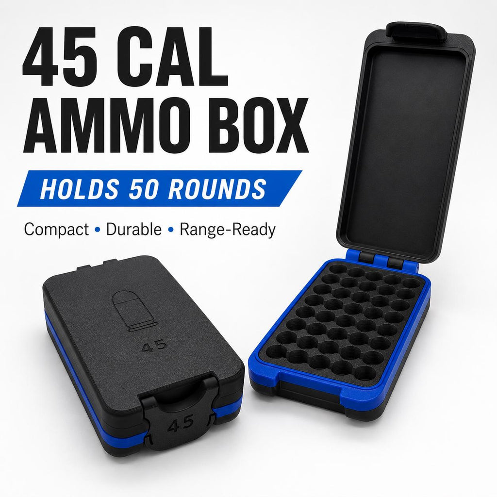 45 Caliber Ammo Box – 50 Round, Engravable