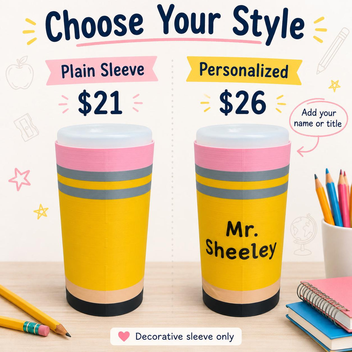 Personalized Pencil Wipe Holder – photo 3