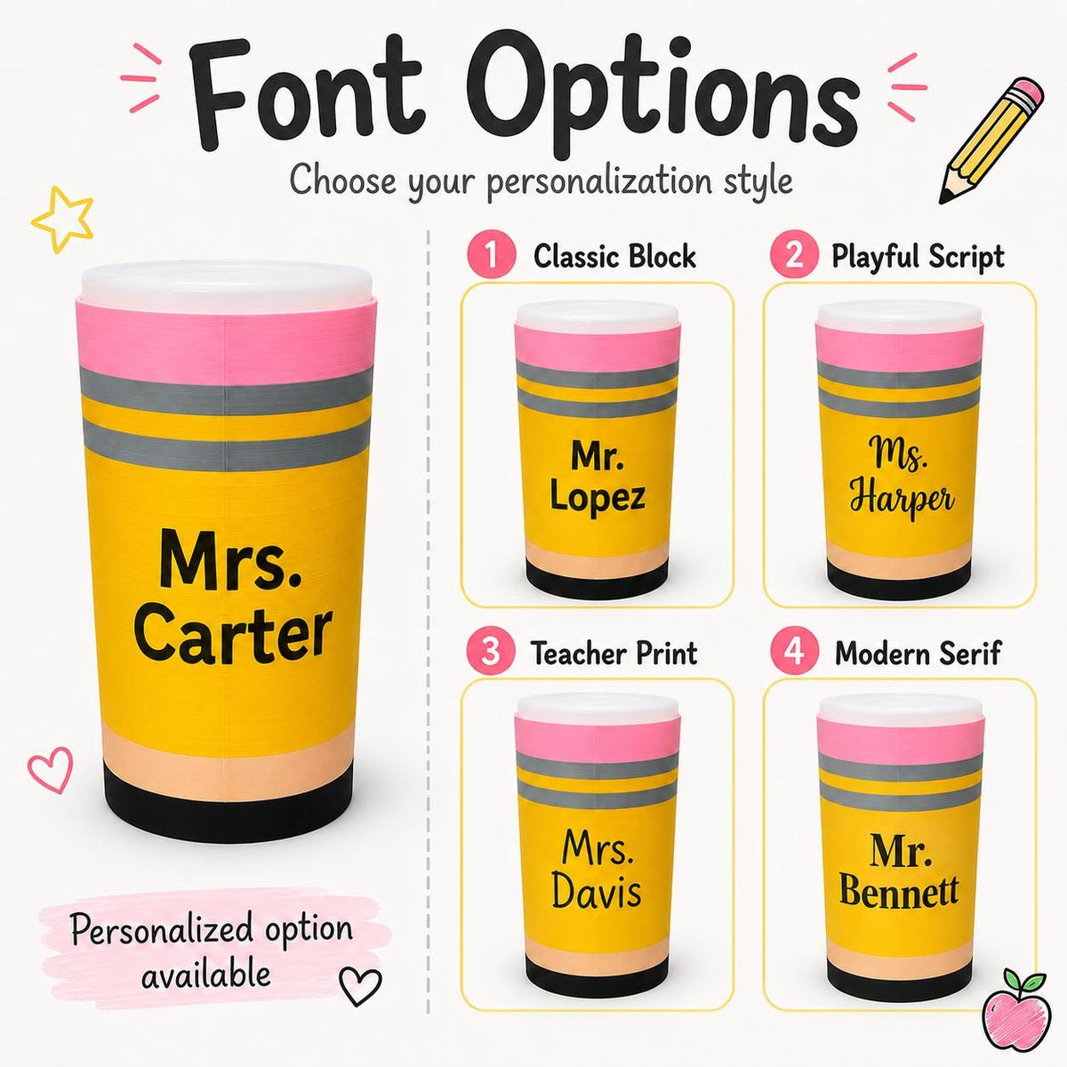 Personalized Pencil Wipe Holder – photo 5