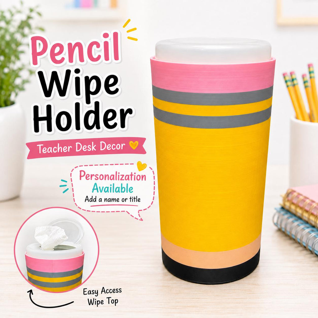 Personalized Pencil Wipe Holder