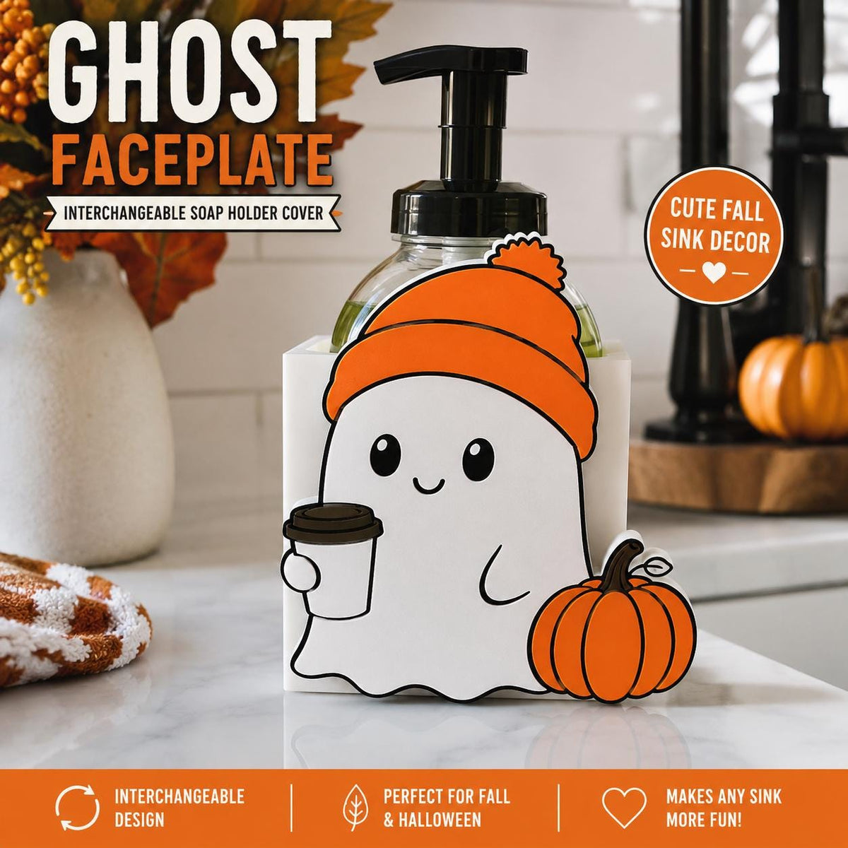 Ghost Soap Dispenser Cover