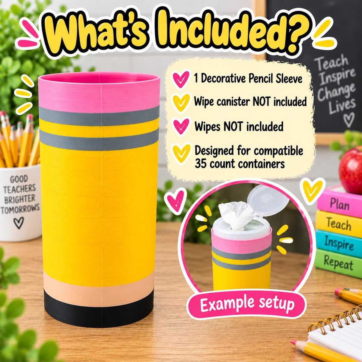 35-Count Pencil Wipe Canister Cover – photo 6
