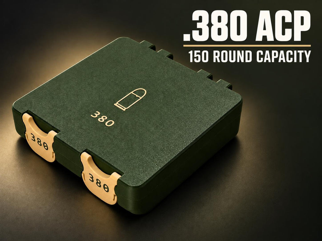 .380 ACP Ammo Box – 150 Round Double Case