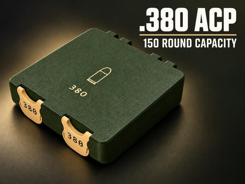 .380 ACP Ammo Box – 150 Round Double Case
