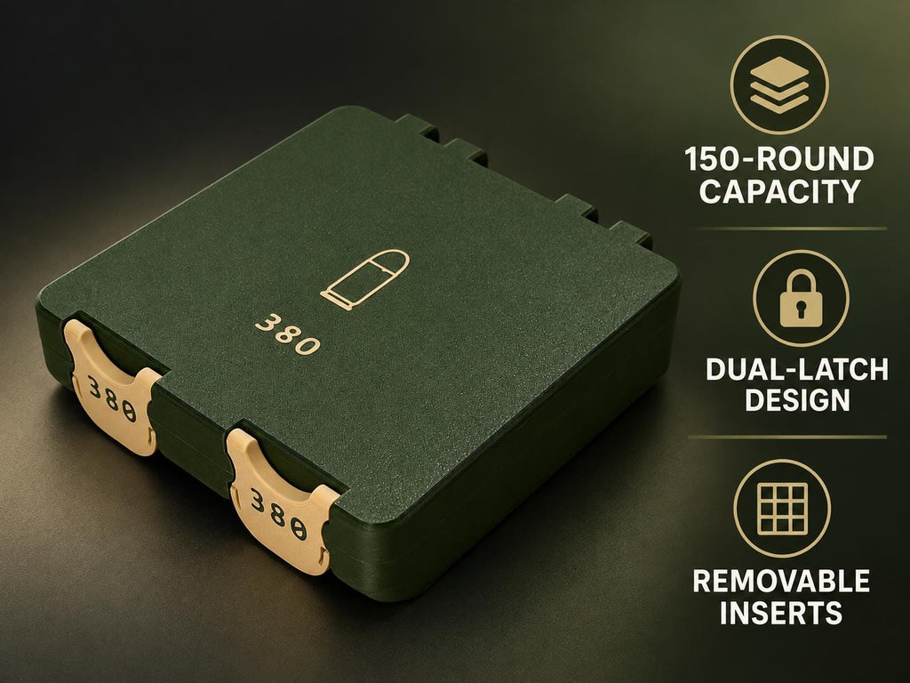 .380 ACP Ammo Box – 150 Round Double Case – photo 7