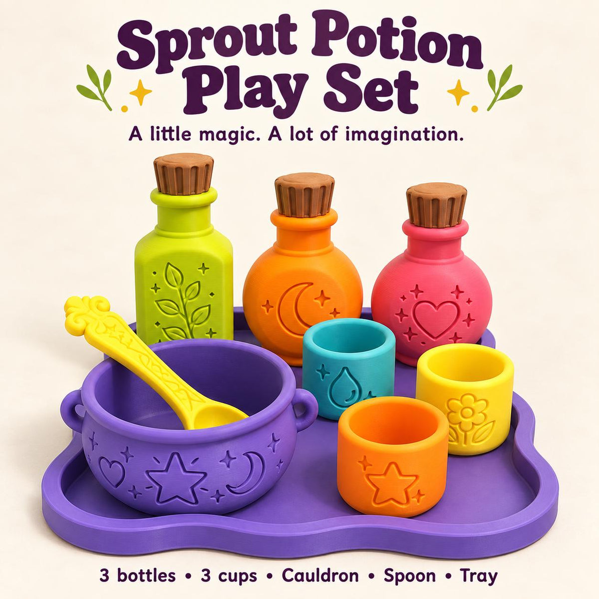 Kids Potion Play Set with Cauldron