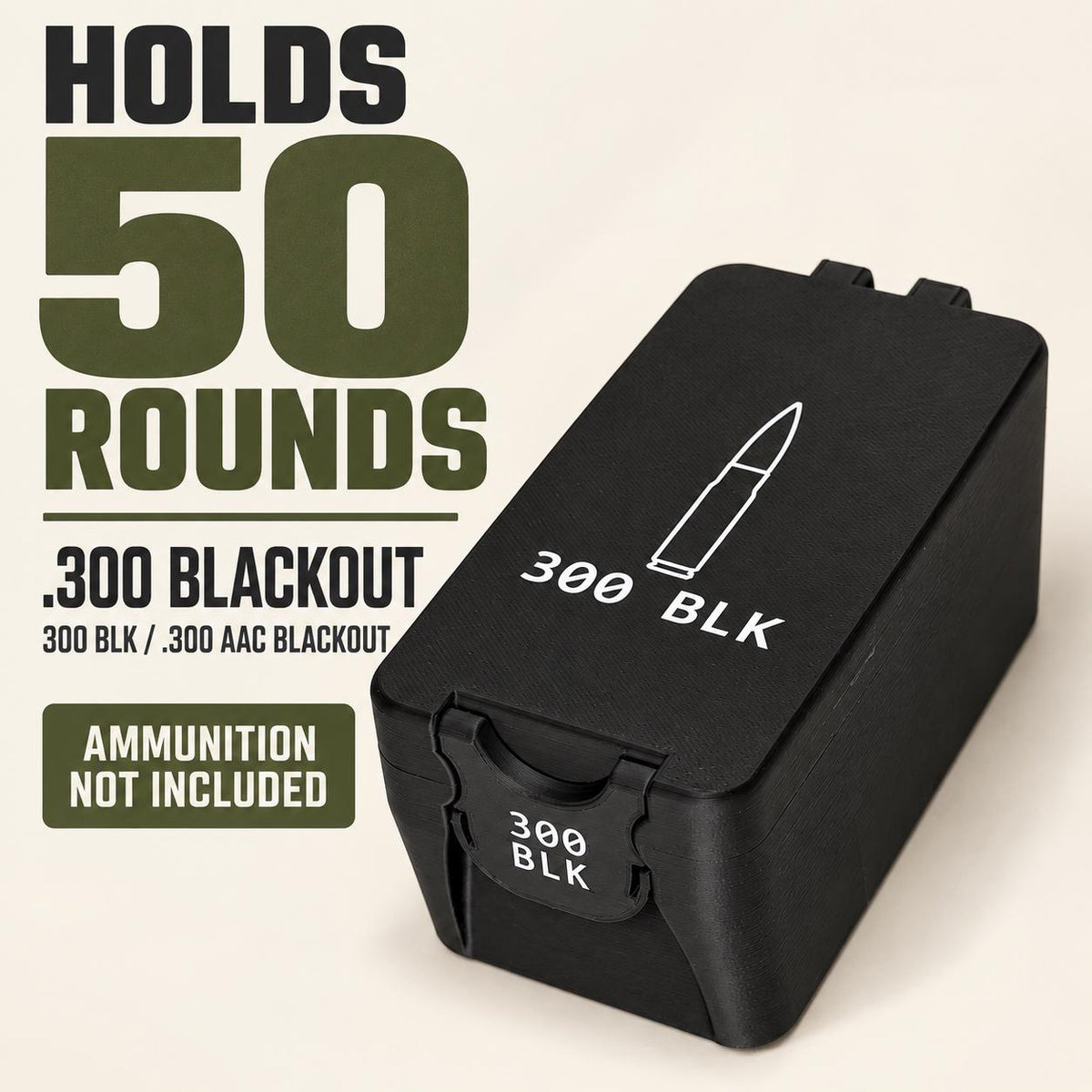 300 Blackout Ammo Box – 50 Round – photo 6