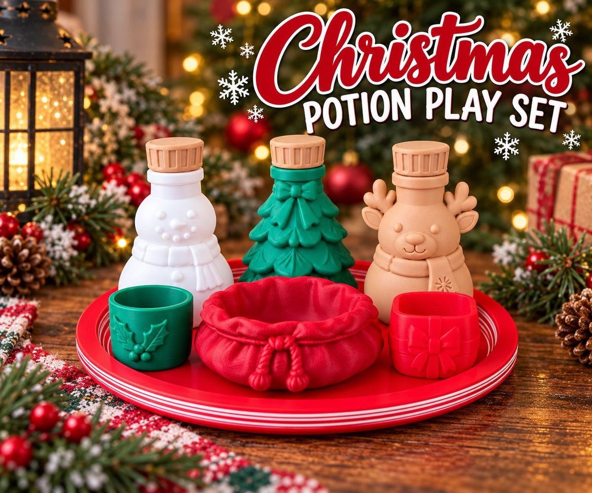 Christmas Potion Play Set – Reindeer, Snowman & Tree