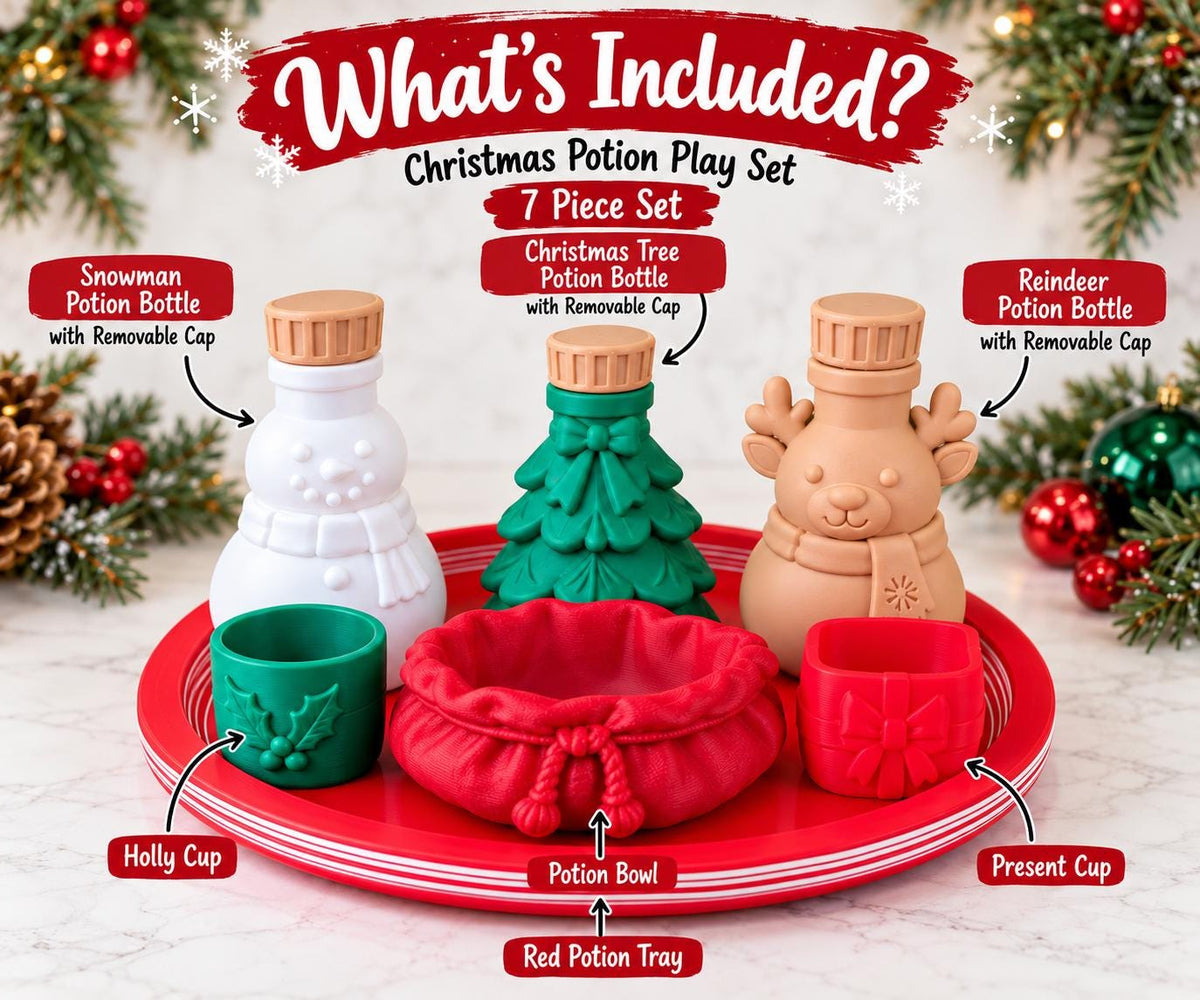 Christmas Potion Play Set – Reindeer, Snowman & Tree – photo 2