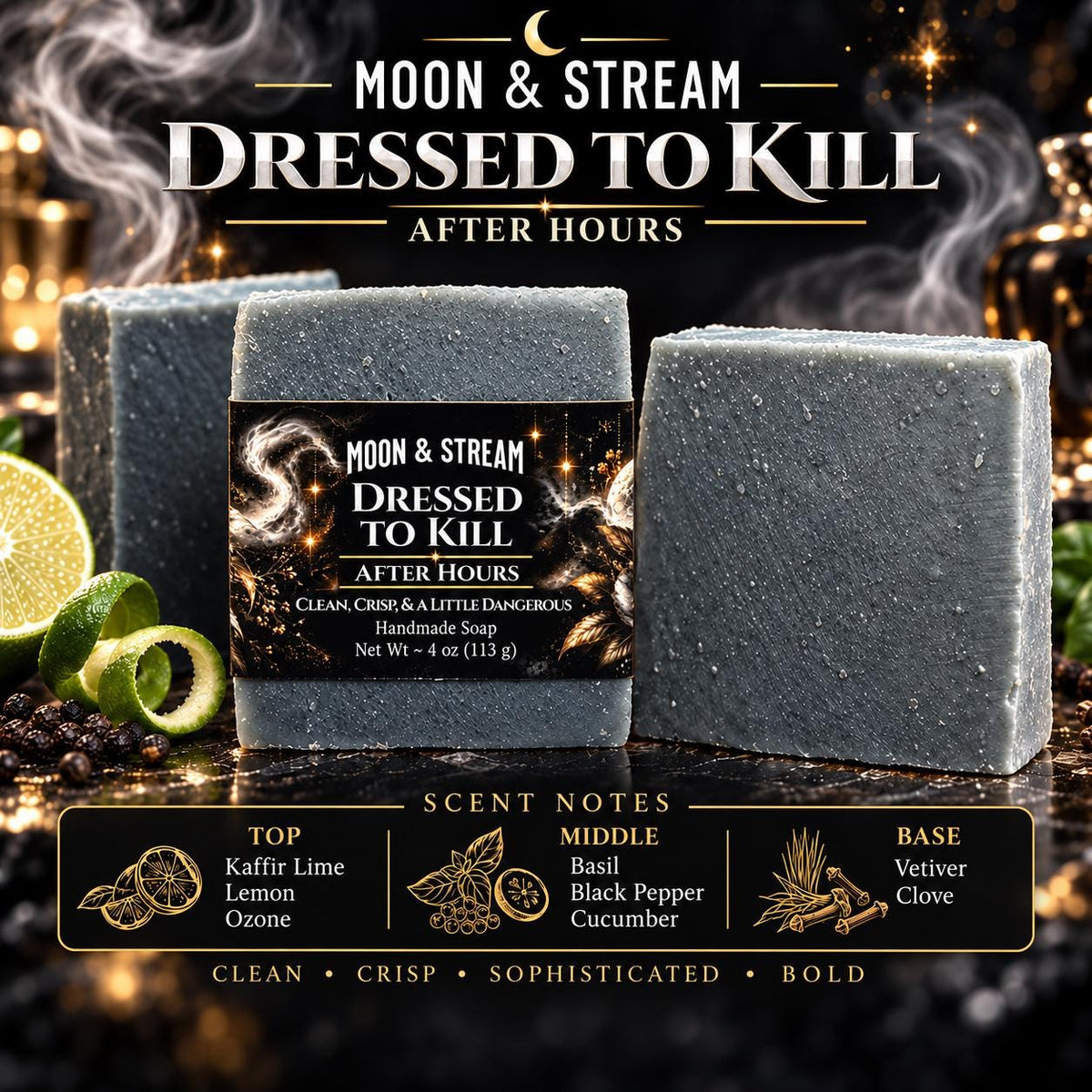 Dressed to Kill Black Bar Soap — image 1