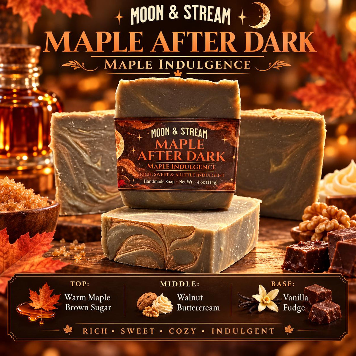 Maple After Dark Cold Process Soap — image 1
