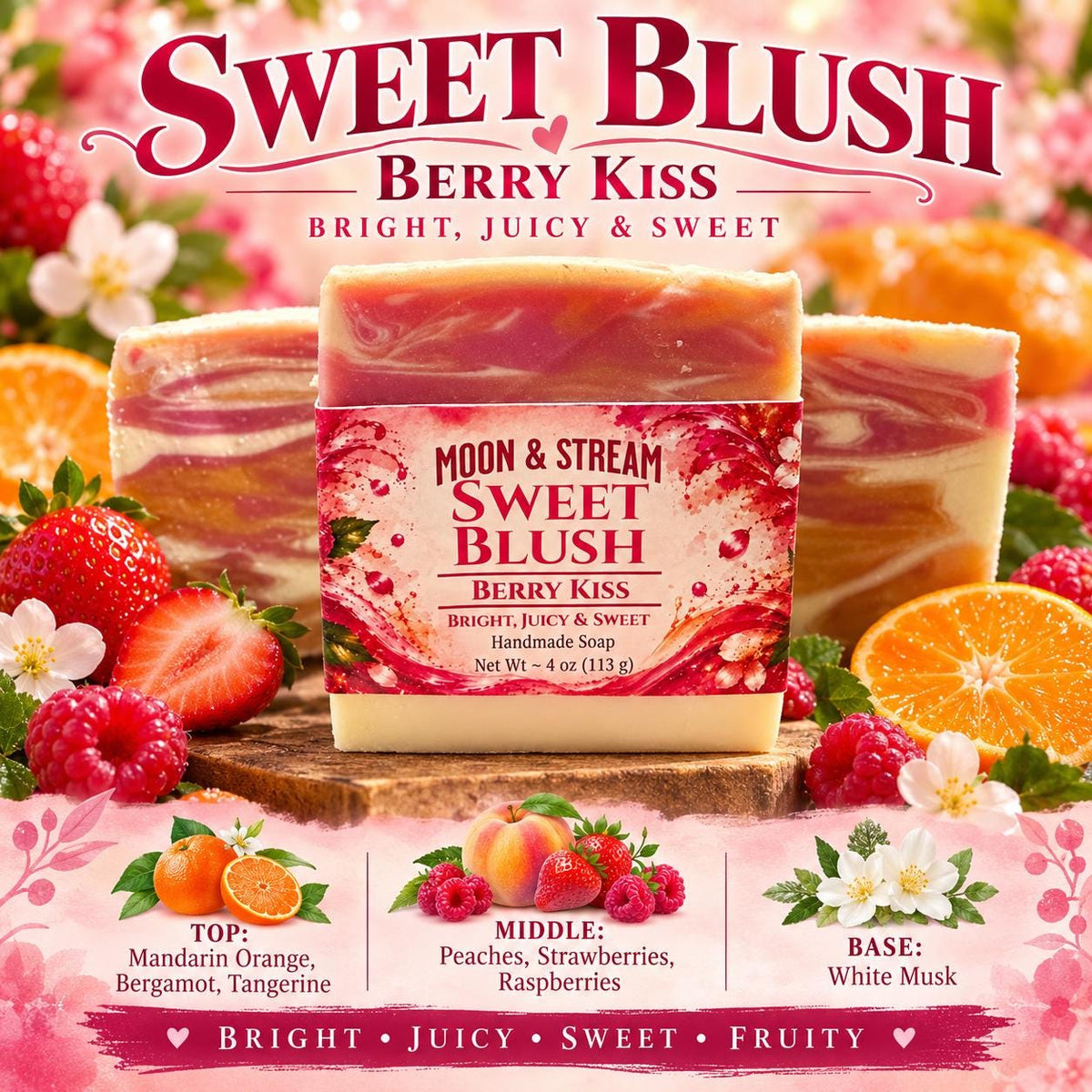 Sweet Blush Cold Process Soap — image 1